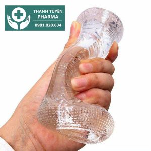 Âm đạo giả, cốc thủ dâm, lồn giả Silicone 2 đầu trong suốt